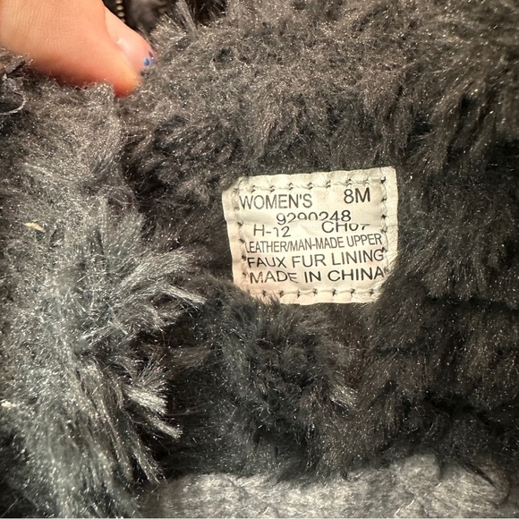 Sperry Top-Sider Alpine Glitter Fur Combat Boots Black 8M Streetwear Luxe - Picture 10 of 11